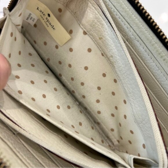 Kate Spade Black Leather Cameron Long Wallet - Picture 9 of 13